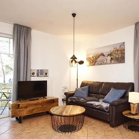 Strandnahe Mit 2 Balkonen - Haus Am Kurpark 12 아파트 바베